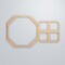 Ekena Millwork Medium Johnston Decorative Fretwork Wood Wall Panels, Alder, 25 3/4"W x 15 3/8"H x 3/8"T WALW16X16X0375JHNAL - alternate 6